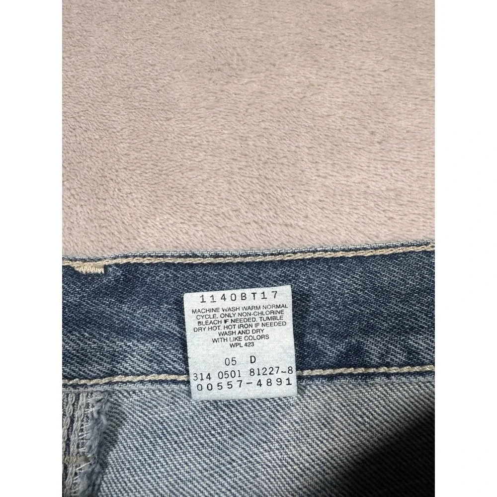Vintage Levis 557 Jeans Size 36x30 Blue Realaxed Boot Fit DEADSTOCK NWT